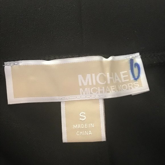 Michael Michael Kors Black Ankle Pants with Gold Hardware at Ankle, Size SM - Picture 4 of 5